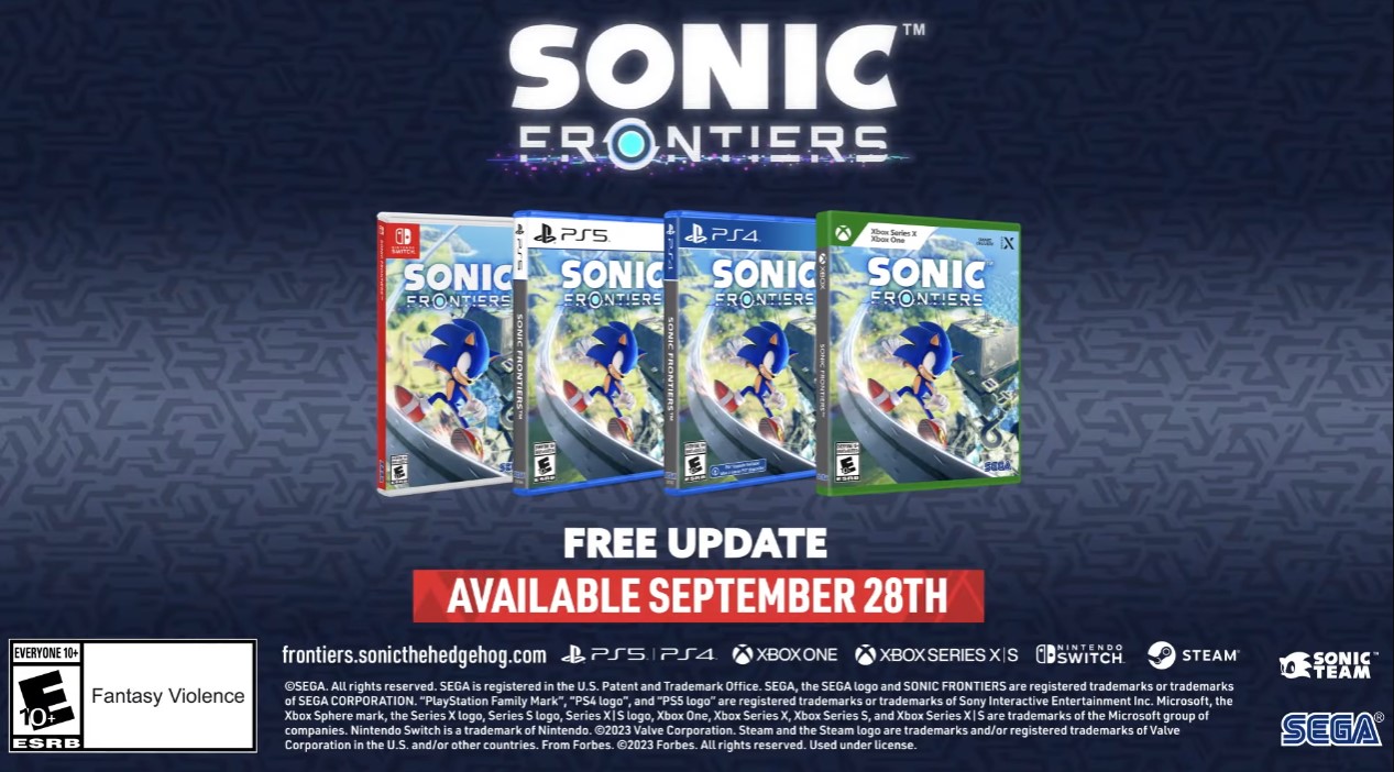 Sonic Frontiers The Final Horizon Update Arrives On September 28 ...